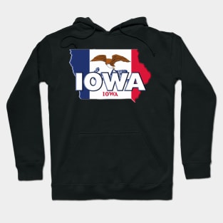 Iowa Colored State Hoodie